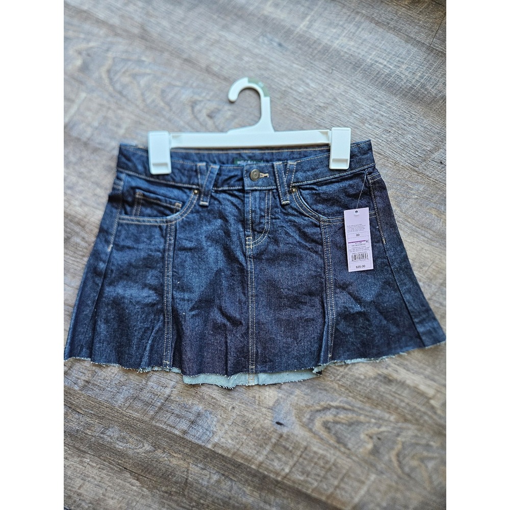 Wild Fable 00 dark denim skirt NWT